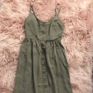 NWT Forever 21 olive green midi dress